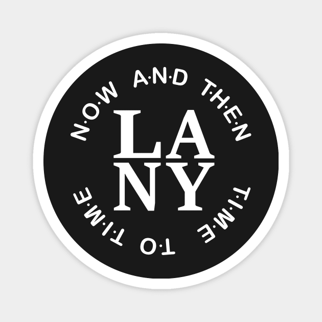 Los Angeles and New York (B and W version) Magnet by Koolstudio